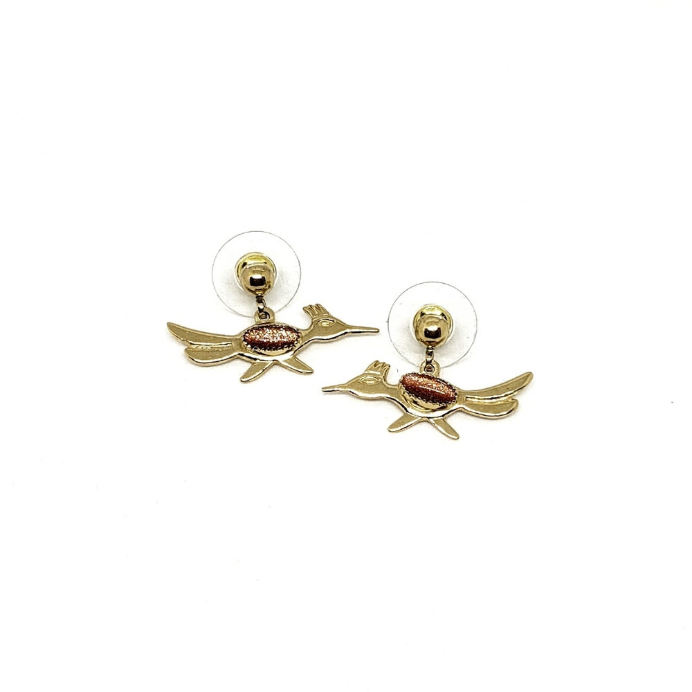 Vintage Road Runner with Goldstone earrings - Picture 5 of 9